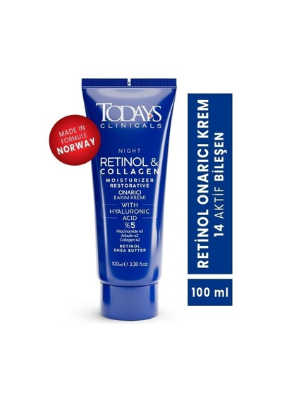 Retinol & Collagen Gece Bakım Kremi, Hyaluronic Asit, 100 Ml
