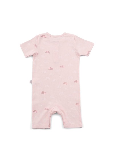 Boumini Kısa Kollu Şort Bebek Tulum Pembe Gökkuşağı-pembe Pembe