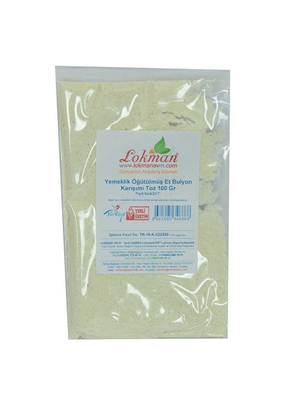 Et Bulyon Toz Yemeklik Öğütülmüş Karışım 100 Gr Paket