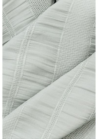 River 4 Parça Çift Kişilik Pike 230x250 , Fıttd. Çarşaf , Yastık Kılıfı Takımı %100 Pamuk Mint Yeşili