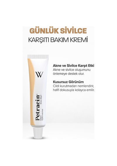 Uraw Petracin Akneye Eğilimli Ciltler İçin Dengeleyici Bakım Kremi 40 ML