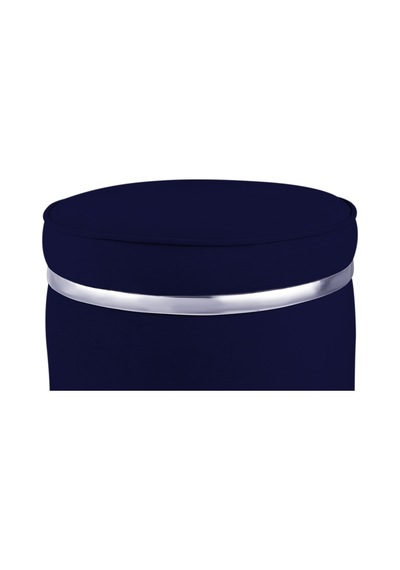 Zerafet Silver Kaplama Luxery Puf-mavi Babyface Kumaş Pofuduk Oturma Pufu&makyaj Pufu&bench