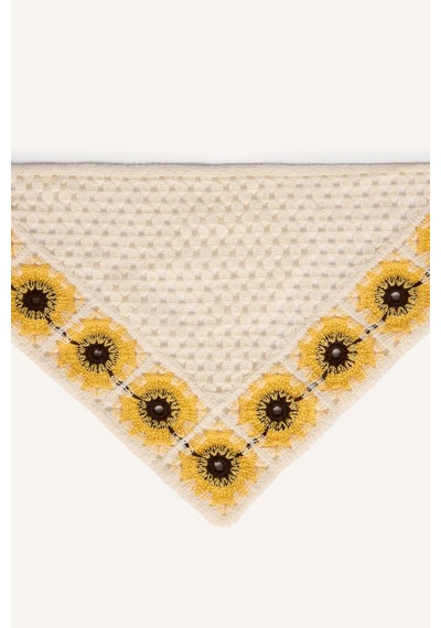 Defacto Kadın Çiçekli Örme Bandana I6818ax26smyl15 Sarı-yl15