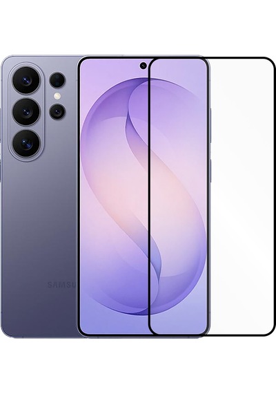 Samsung Galaxy S26 Ultra Uyumlu Anti Static Toz Tutmayan Çerçeveli Temperli Ekran Koruyucu Cam