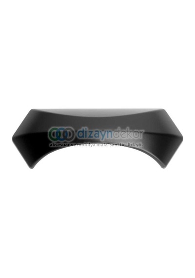 Evon Mat Siyah Kabuk Desenli Kulp 96 Mm