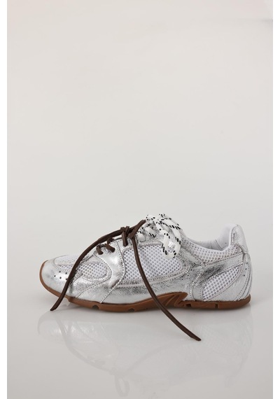 Gümüş Fileli Sneaker 24301 Gümüş