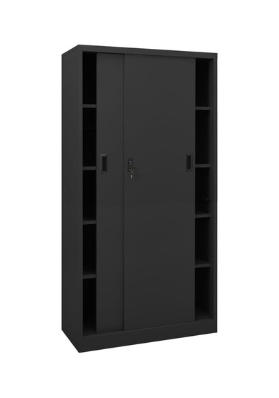 Tr Ofis Dolabı, Antrasit Renkli Çelik, Sürgülü Kapılı, 90 X 40 X 180 Cm, Metal Dosya Dolabı, Belgeler, Ofis Malz Diğer Tr Ofis Dolabı, Antrasit Renkli Çelik, Sürgülü Kapılı, 90 X 40 X 180 Cm, Metal Dosya Dolabı, Belgeler, Ofis Malz Diğer