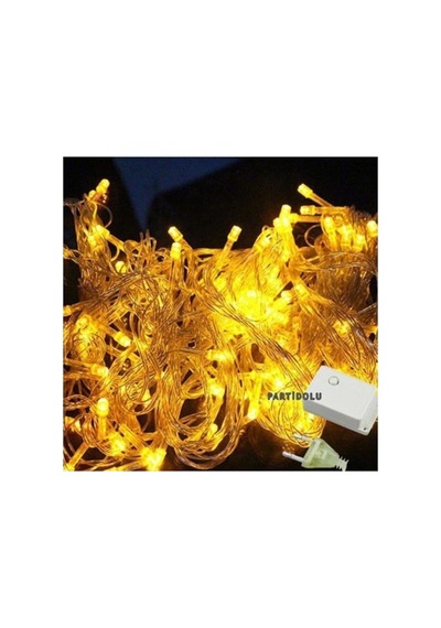 Yıl Başı Süsü Led Işık Şeffaf Kablolu 100 Ampüllü Led Işık Gün Işığı