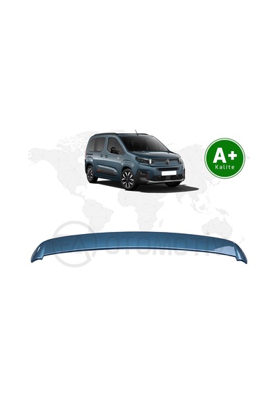 Citroen Berlingo Bagaj Üstü Spoiler Turkuaz Mavi Kjw Boyalı 2024 Model Ve Sonrası