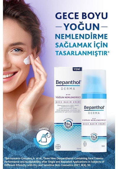 Derma Gece Bakım Kremi 50 ml + 5 Adet Cilt Bakım Kremi 3.5 g