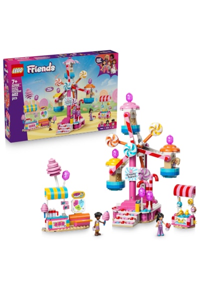 LEGO® Friends Şeker ve Kapkek Dönme Dolabı 42700 - 7 Yaş ve Üzeri Çocuklar için 3 Mini Bebek İçeren Oyuncak Yapım Seti (602 Parça)