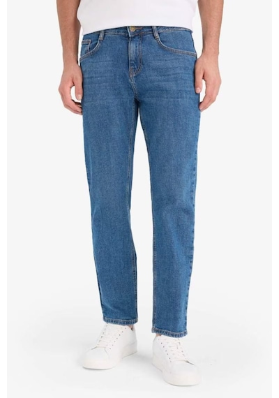 Defacto Sergio Regular Fit Normal Bel Boru Paça Jean Pantolon A6948AX25AU Mavi