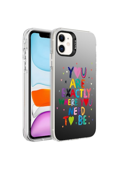 More Tr Apple Uyumlu iPhone 11 Uyumlu Desenli Mtr Silver Sert Kılıf-you