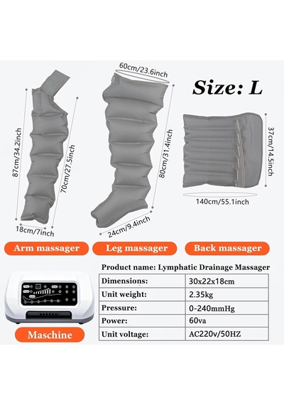 Lyjıangxın Bacaklar Ve Karın İçin Lenfatik Drenaj Cihazı, Lenfatik Drenaj Lipedema İçin 6 Odacıklı Profesyonel Bacak Masajı, 30-240mmhg Ayarlanabilir Basınç Lyjıangxın Bacaklar Ve Karın İçin Lenfatik Drenaj Cihazı, Lenfatik Drenaj Lipedema İçin 6 Odacıklı Profesyonel Bacak Masajı, 30-240mmhg Ayarlanabilir Basınç