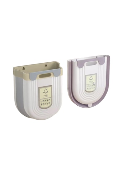 Ayt Sunup Sn-14644 Katlanabilir Körüklü Mutfak Banyo Tuvalet İçin Çöp Kovası Gri