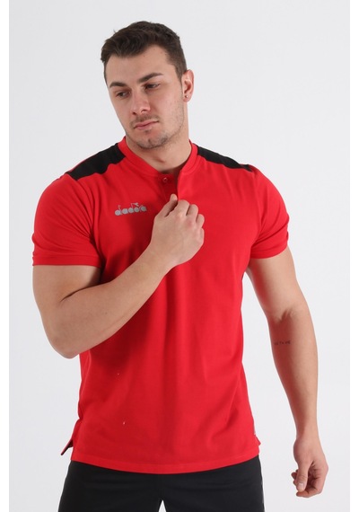 Diadora Muline Bebe Yaka T-Shirt Kırmızı