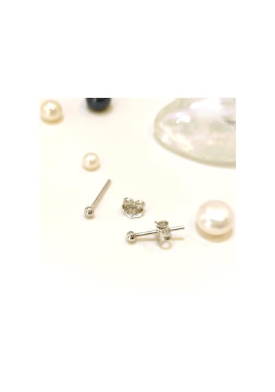 2.5mm Nokta Top Vidalı Küpe 14 Ayar Altın