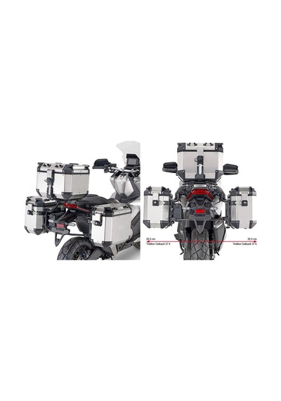 Givi Plo1188cam Honda X-adv 750 21 Yan Çanta Taşıyıcı Tek Renk