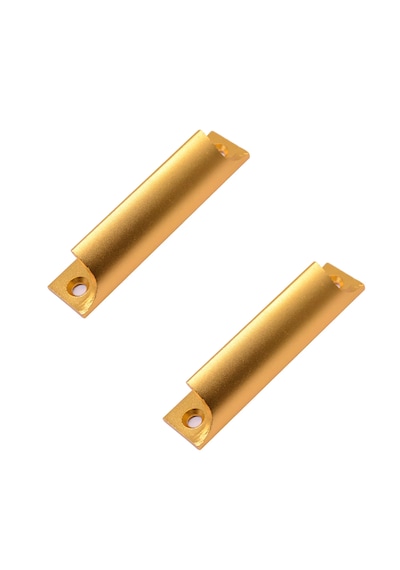 Microcase Alüminyum Dış Mekan Kapıları Çekmece Dolap Kapı Kulpu 2 Adet Al5369 Gold