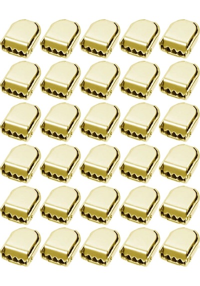Gold Altın Renk Metal Ayakkabı Bağcık Ucu Klipsi 30 Adet