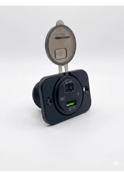 Mellifera Bir Usb Type-a Voltmetreli On-off Anahtarlı