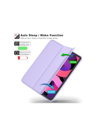 Apple Uyumlu iPad . 10. Nesil 10.9inç Kılıf Flip Cover Kalem Bölmeli Pc Case Air Değil A2696 A2757 A2777