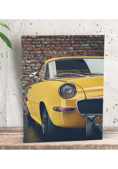 Bk Gift Klasik Araç Tasarımlı Dekoratif Mini Kanvas Tablo 15X20Cm (506660891)