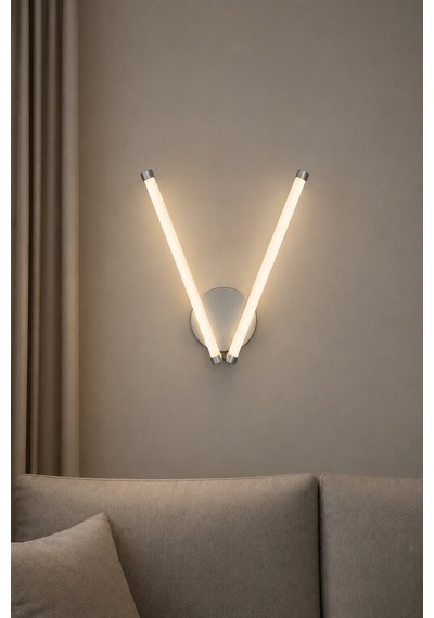 Vasko Modern Led Duvar Apliği Günışığı Gri