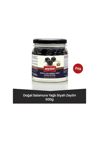 Gemlik Siyah Zeytin 500 Gr 351/380 2xs Cam Kavanoz