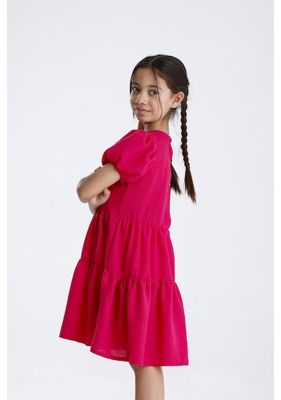 Miababy Basic Düz Elbise Fuşya