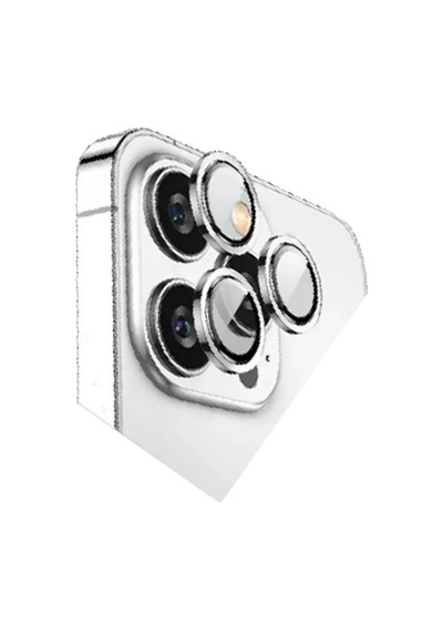 Newface Apple İphone 15 Pro Max Bilvis Titan Kamera Lens - Gümüş