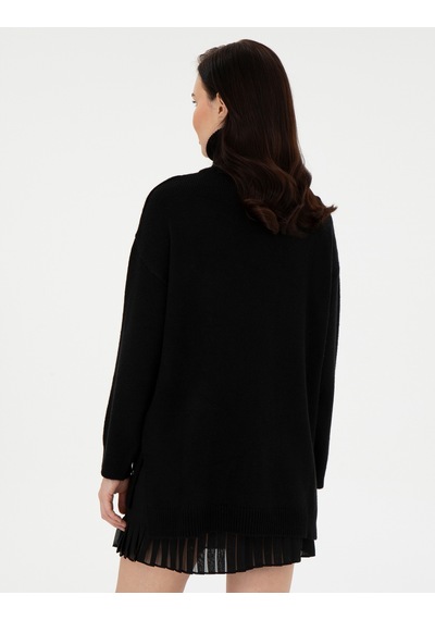 Pierre Cardin Kadın Siyah Kazak /triko 50290574-vr046 Siyah