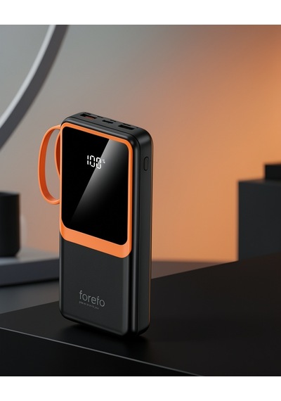 20000 Mah Dahili Kablolu Dijital Göstergeli Powerbank 20binpowerfrf-4 Çok Renkli