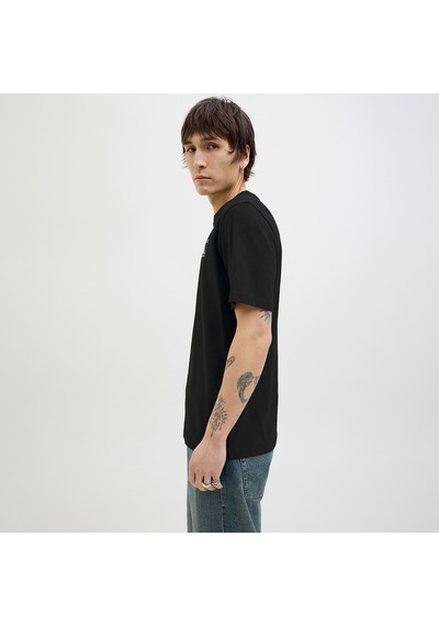 Jack & Jones Jack&jones One Color Summer Erkek Siyah Yuvarlak Yaka Tişört Siyah