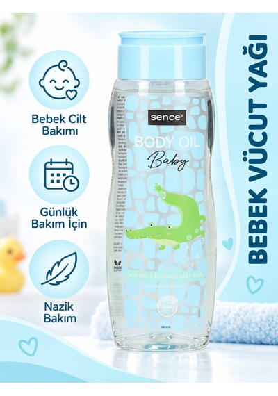 Sence Bebek Vücut Yağı Kuru Hassas Ciltler İçin 250ml