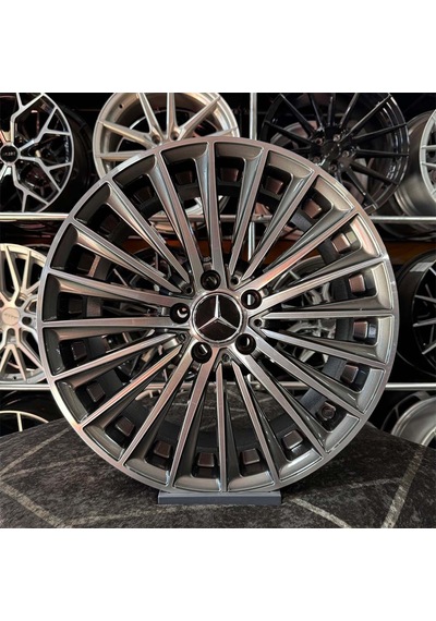19 İnç 5x112 Mercedes Gun Metal Elmas Kesim Jant Modeli 4 Adet