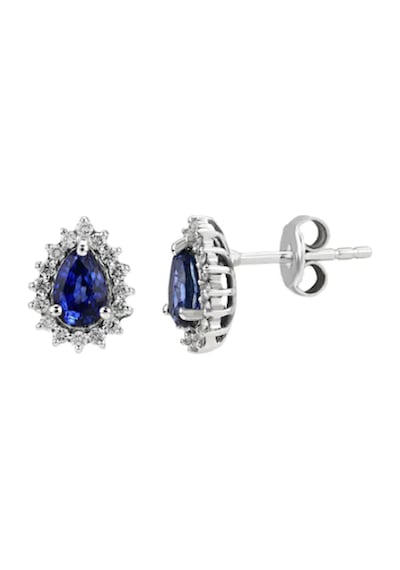 Pırlantalı Safir Küpe N11.2420