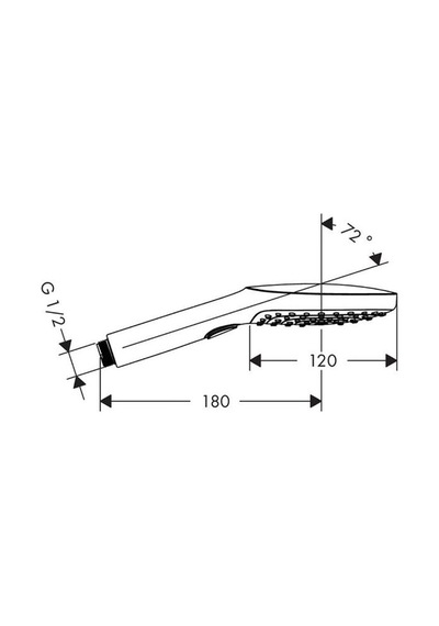 Hansgrohe Raindance Select E El duşu 120 3 jet - 26520000