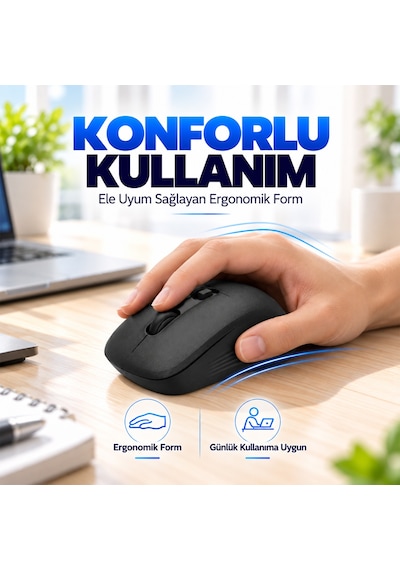 Philips SPK7538 Kablosuz Bluetooth 1600 DPI 5 Tuşlu Sessiz Mouse