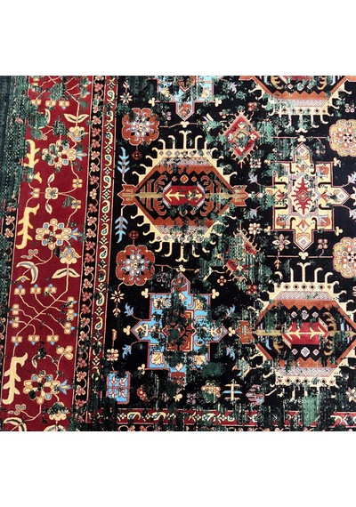 Hoom Rugs Tebriz Kr01 150 Tarak Makina Halısı Çok Renkli
