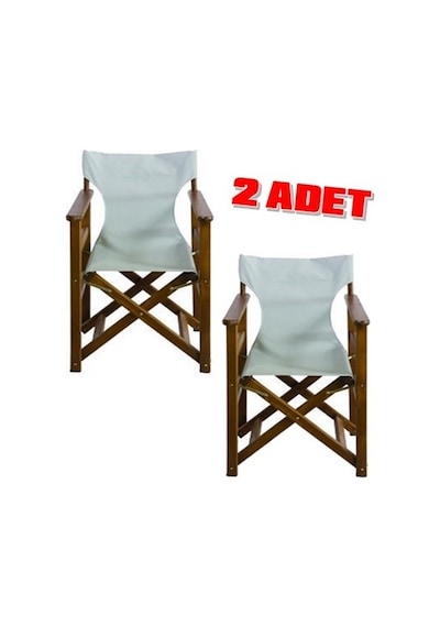 Motoryagmarket Orphey Rejisör Tipi Katlanabilir Ahşap Sandalye Pvc Oturum X2 Ceviz