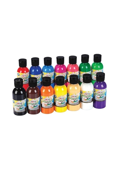 Fatih Akrilik Boya 100 Ml Beyaz 6 Lı