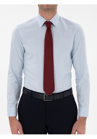 Cacharel Açık Mavi Slim Fit Pamuklu Oxford Gömlek Denım