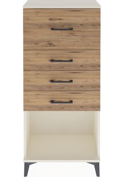 Arges Dolap 4 Çekmeceli 60x30x134 Aytaşı-çam Aytaşı