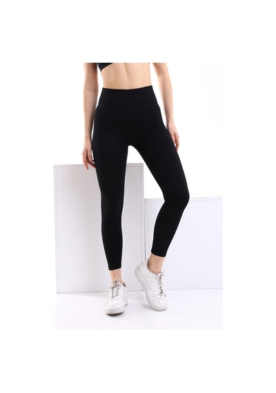 Winmoda34 Kadın Yüksek Bel Push-up Tayt Siyah