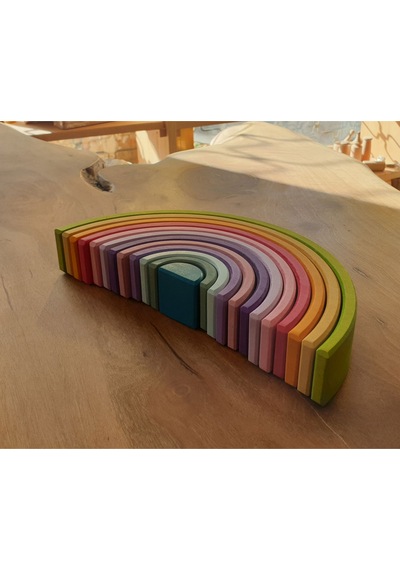 Kırtkırt Ahşap Pastel 0-6 Yaşa Özel Waldorf Gökkuşağı 12'li