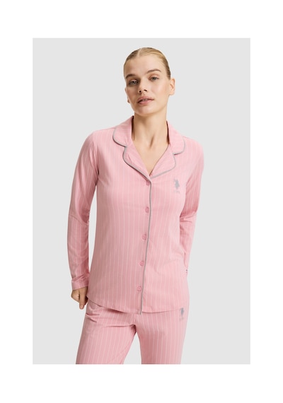 U.S. Polo Assn. Kadın Açık Pembe Pijama Takımı 50333630-vr078 Acık Pembe U.S. Polo Assn. Kadın Açık Pembe Pijama Takımı 50333630-vr078 Acık Pembe