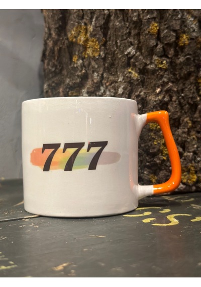 777 Turuncu Tasarım Kupa