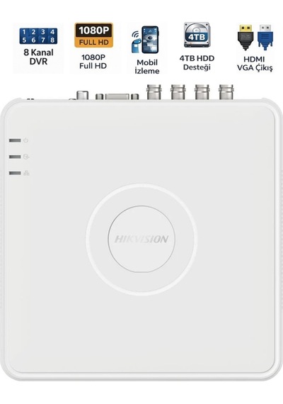 Ds-7108hghı-m1 8 Kanal Dvr H.265 Pro+ Güvenlik Kayıt Cihazı