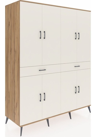 Kronos Gardrop 10 Raflı 2 Çekmeceli 8 Kapaklı 176x59x221 Çam-aytaşı Beyaz Kronos Gardrop 10 Raflı 2 Çekmeceli 8 Kapaklı 176x59x221 Çam-aytaşı Beyaz